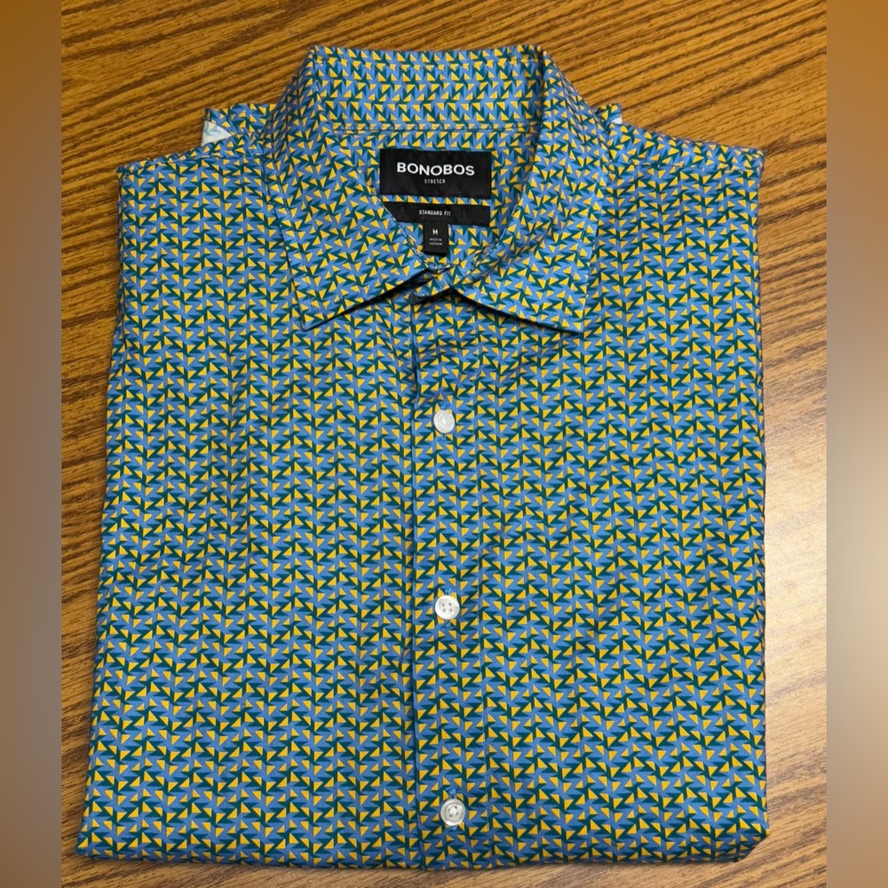Like new! BONOBOS STRETCH RIVIERA SHORT SLEEVE MEN'S SHIRT